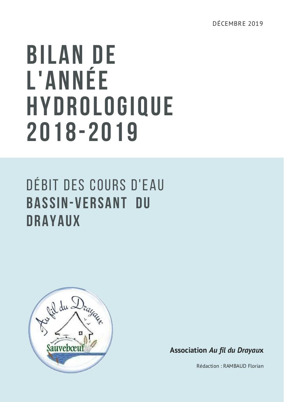 Bilan année hydro 2018-2019 BV Drayaux.pdf - page 1/14